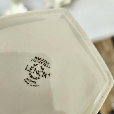 Lot of 9 Lenox China Vases & Plates Meridian