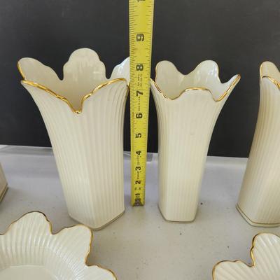 Lot of 9 Lenox China Vases & Plates Meridian