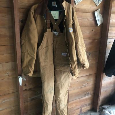 Carhart jacket and bib pants