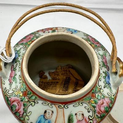 Chinese Famillial Rose Teapot