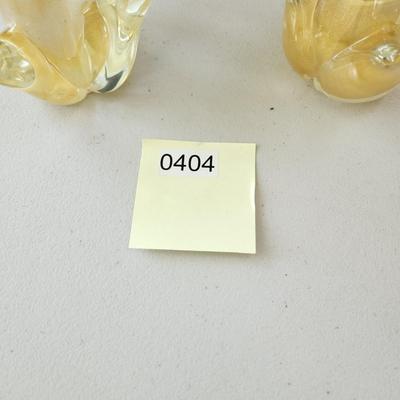 2 Murano Glass Venezia Parrots 12"