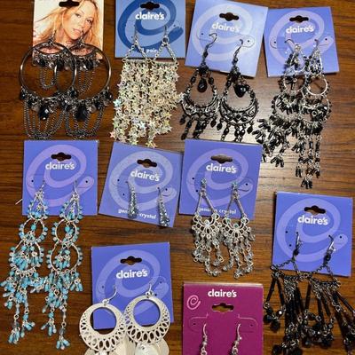 10 prs pierced earrings