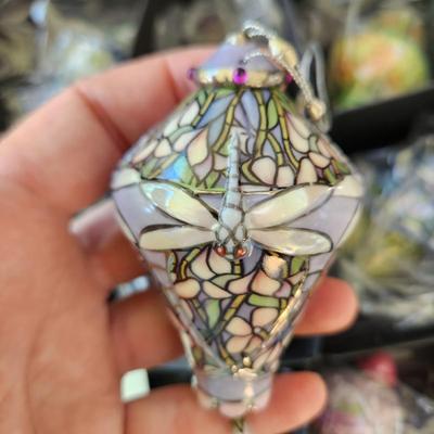 Lot of 17 The Bradford Editions The era of Louis Tiffany Heirloom Porcelain Christmas Ornaments