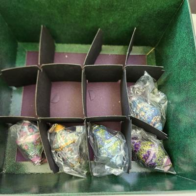 Lot of 17 The Bradford Editions The era of Louis Tiffany Heirloom Porcelain Christmas Ornaments