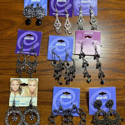 9 prs pierced earrings