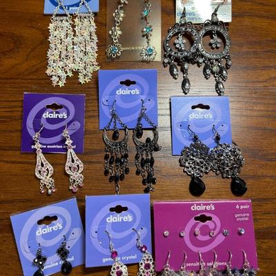 Group of pierced earrings