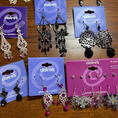 Group of pierced earrings
