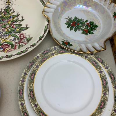 Vintage Glassware Lot Collector Plates Pink Depression +++