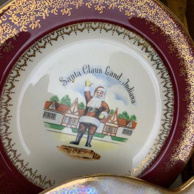 Vintage Glassware Lot Collector Plates Pink Depression +++