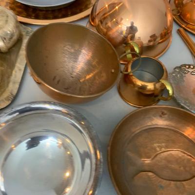 Copper, Brass & Silver-plate Lot