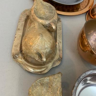 Copper, Brass & Silver-plate Lot