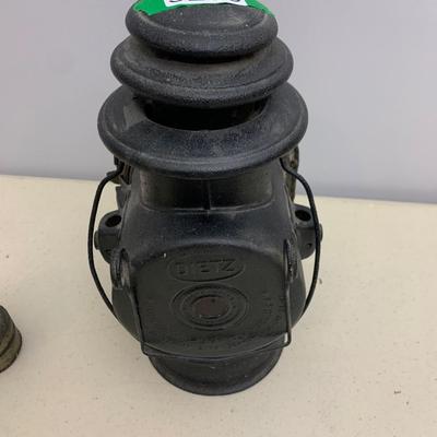 Large Dietz Lantern & Small Mining Lamp