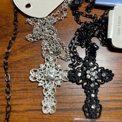 6 cross necklaces