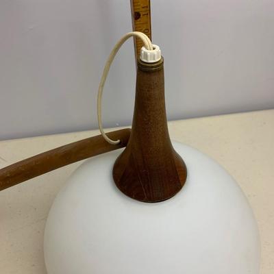 MCM Wall Mount Teak Arm Lamp