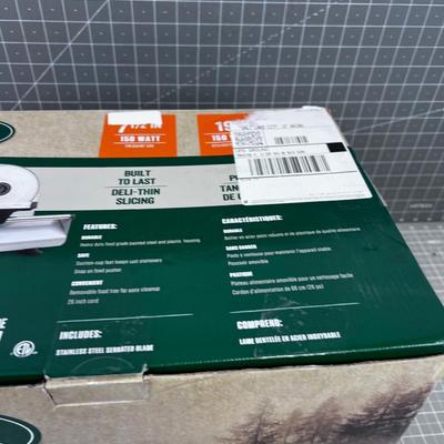 LEM Belt Driven Food Slicer, NEW in Opened Box