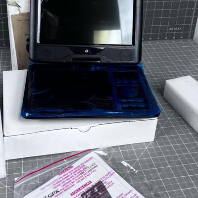 NEW GPX Portable DVD Player comes with a case. NEW