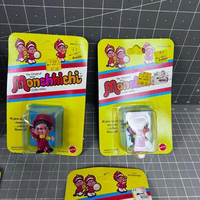 The Original Monchhichi Figurines, NEW ON THE CARD