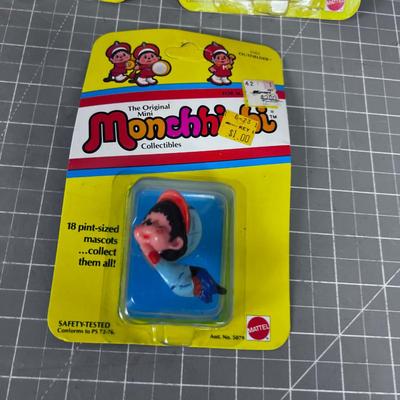 The Original Monchhichi Figurines, NEW ON THE CARD