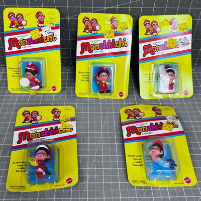 The Original Monchhichi Figurines, NEW ON THE CARD