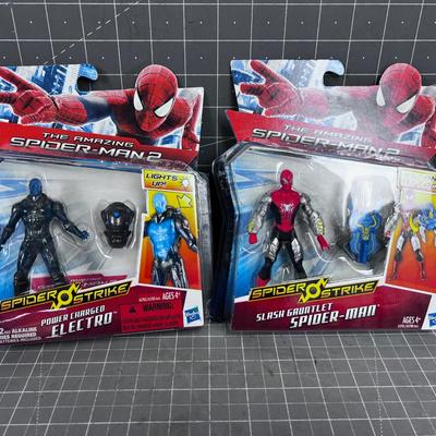 Spider Man Action Figures, New on the Card