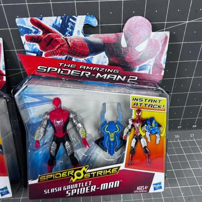 Spider Man Action Figures, New on the Card