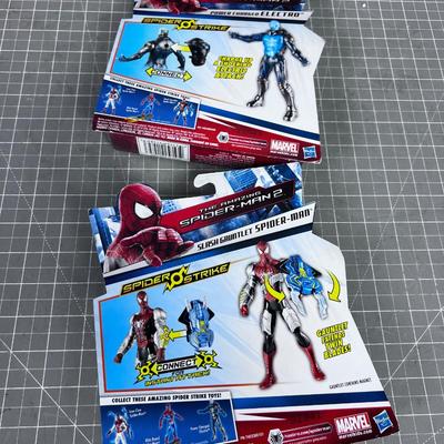 Spider Man Action Figures, New on the Card