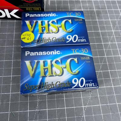 A Bunch of Tapes: VHS, Cassette & 8-Track 