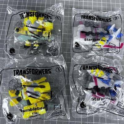 (4) Transformer Happy Meal Prizes 