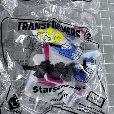 (4) Transformer Happy Meal Prizes 