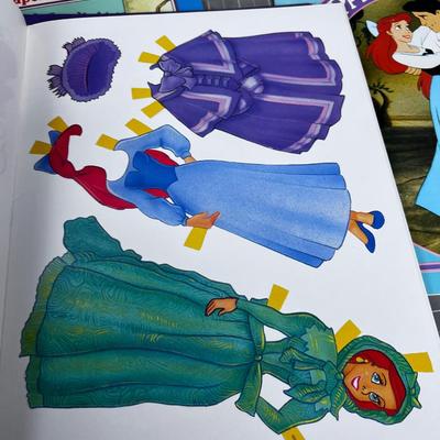 4 DISNEY Paper Doll Kits 