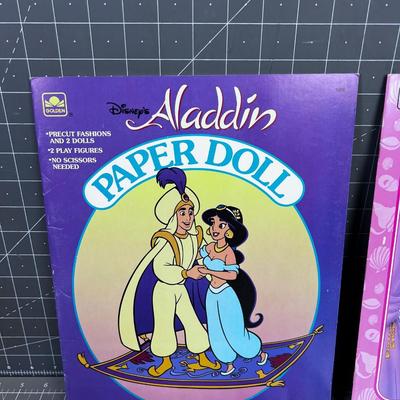 4 DISNEY Paper Doll Kits 