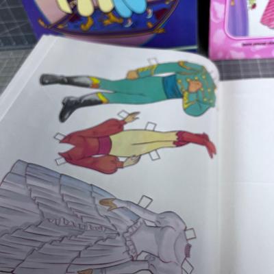 4 DISNEY Paper Doll Kits 