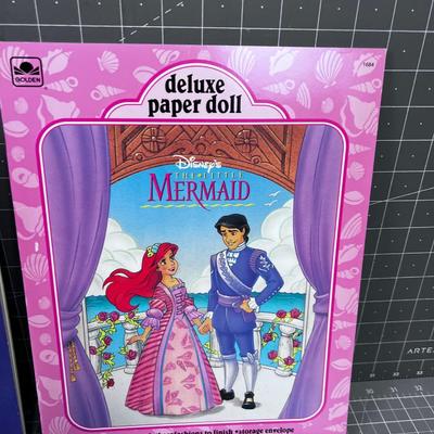 4 DISNEY Paper Doll Kits 
