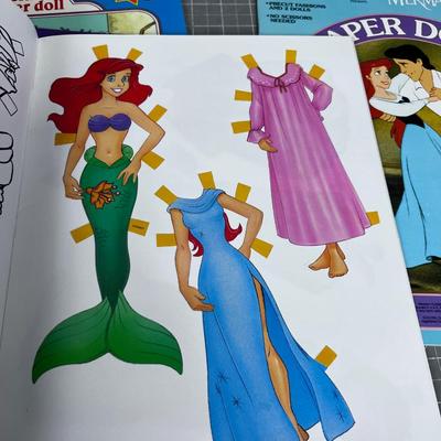 4 DISNEY Paper Doll Kits 