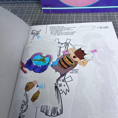 4 DISNEY Paper Doll Kits 