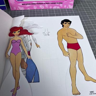 4 DISNEY Paper Doll Kits 