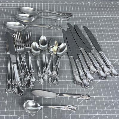 Partial Set of Old Company Silver Plated Flatware