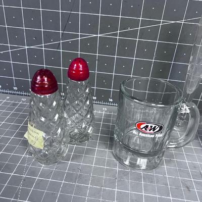 Antique And Vintage Glass including A & W Mug