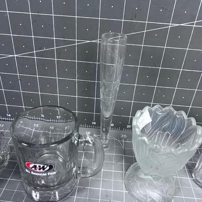 Antique And Vintage Glass including A & W Mug