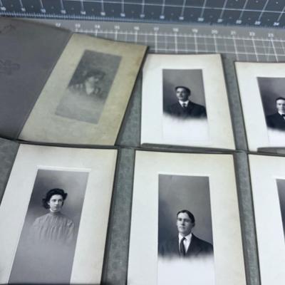 (15) Dated 1909 Antique Cabinet Cards of School Photos 