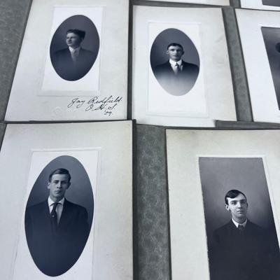 (15) Dated 1909 Antique Cabinet Cards of School Photos 
