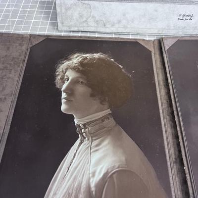 Antique Portraits of Family and 2 Single Portraits of a Single Women