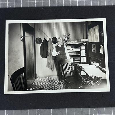 Antique Photo of a Man in the Office 