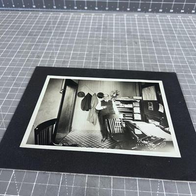 Antique Photo of a Man in the Office 
