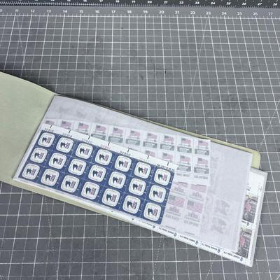 Book of Partial Stamp Sheets 
