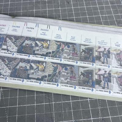 Book of Partial Stamp Sheets 