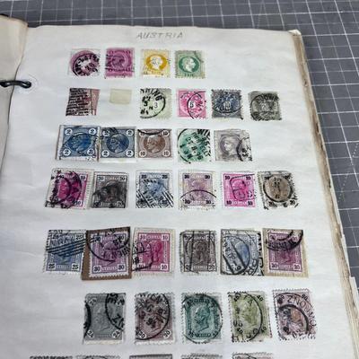 STAMP Collection Book of Stamps from 1930's and Earlier