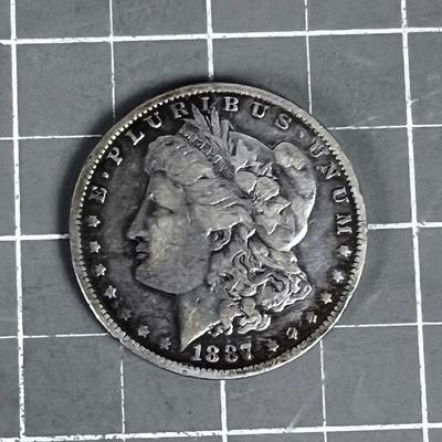 1887 Morgan Silver Dollar 