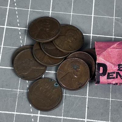 1951 to 1960 Pennies:  Lincoln Wheat Pennies 