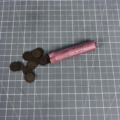 50 Wheat Pennies from the 1920's 